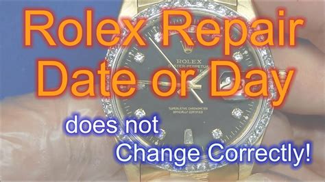 how to fix a rolex date|Rolex watch date changes.